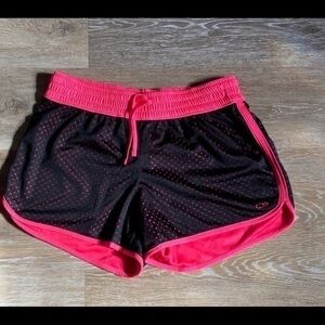 Champion mesh overlay shorts.